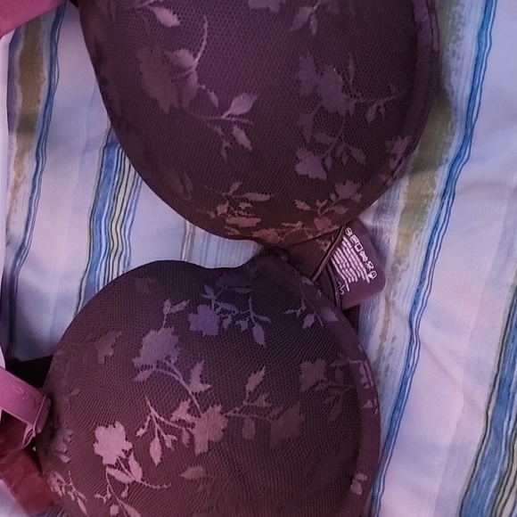 Gloria Vanderbilt 36d gentle lift bras pink, maroon - Picture 5 of 6